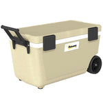 Outsunny 70l Insulated Cool Box With Wheels, Portable Ice Cooler