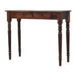Solid Wood Heritage Turned-leg Console Table