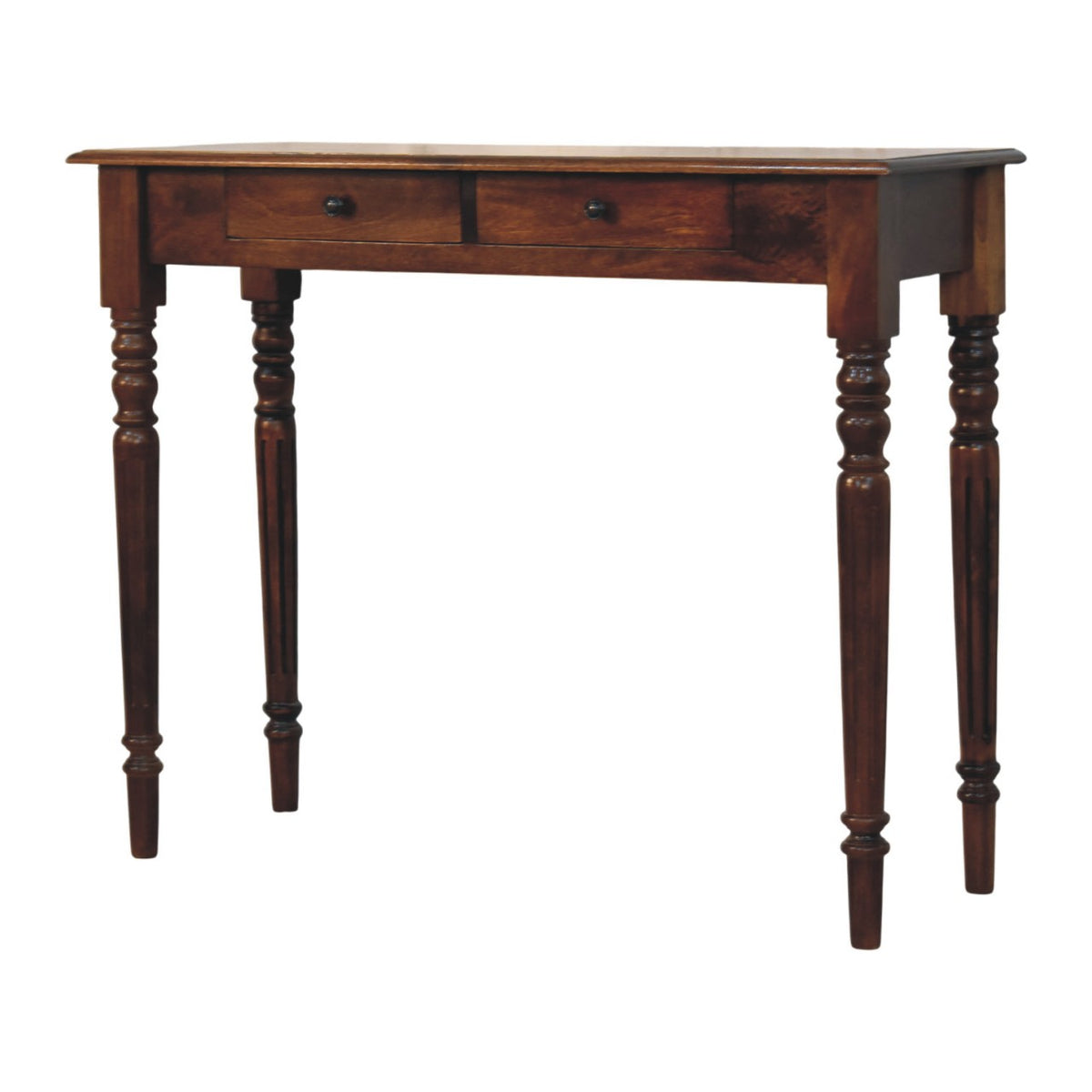 Solid Wood Heritage Turned-leg Console Table