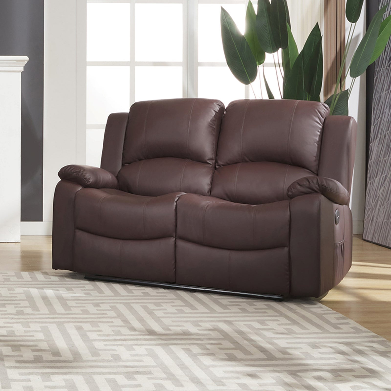 Glendale 2 Seat Electric Recliner Sofa | 2 | Brown