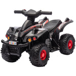 6v Kids Electric Quad Bike With Music, Forward Function | Black