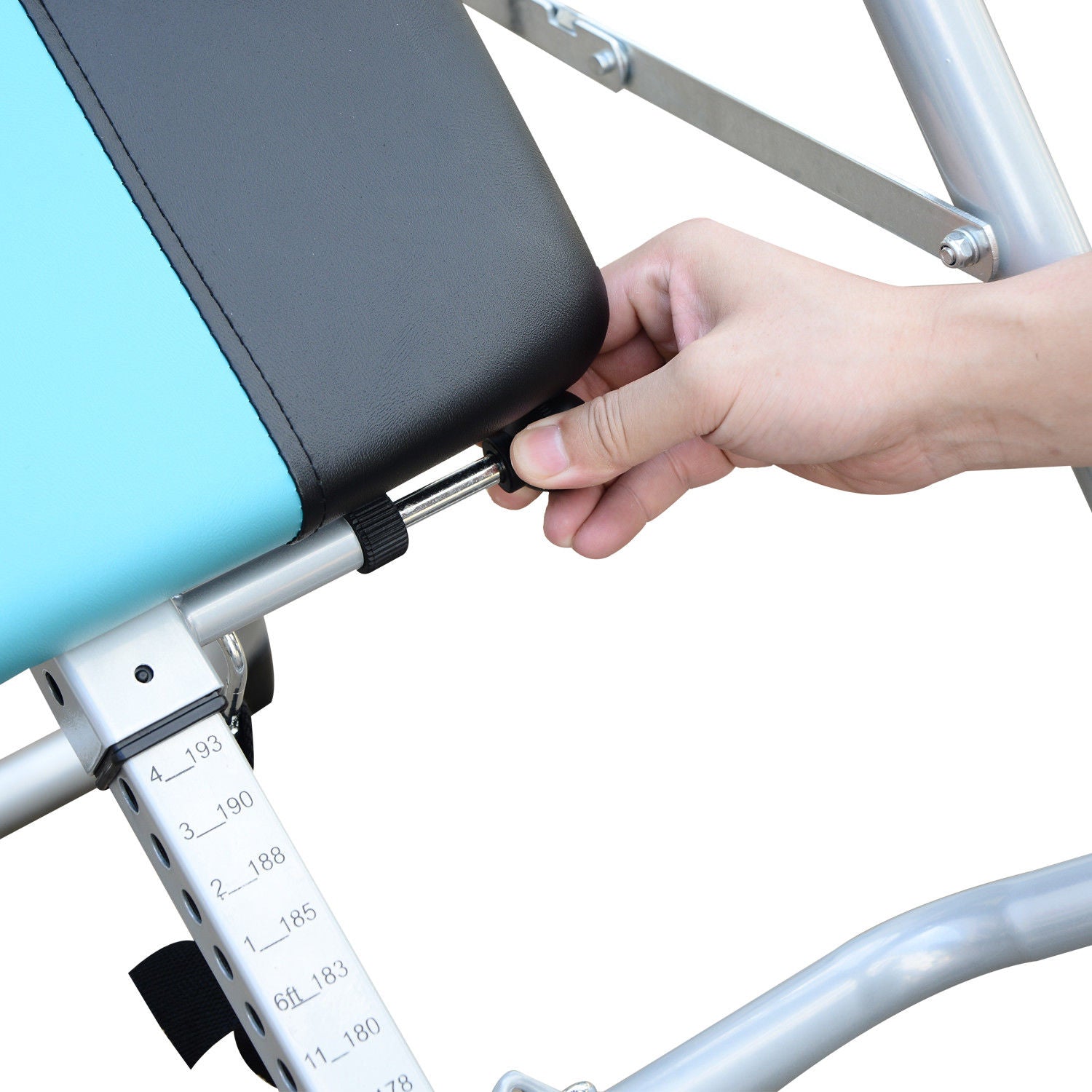 Gravity Inversion Table - Foldable Fitness Bench | Silver