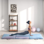 6ft Tri-fold Gymnastics Mat, Blue