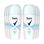 Women Roll On Cotton Dry Antiperspirant Deodorant 48hrs Protection, 6pk, 50ml | 6