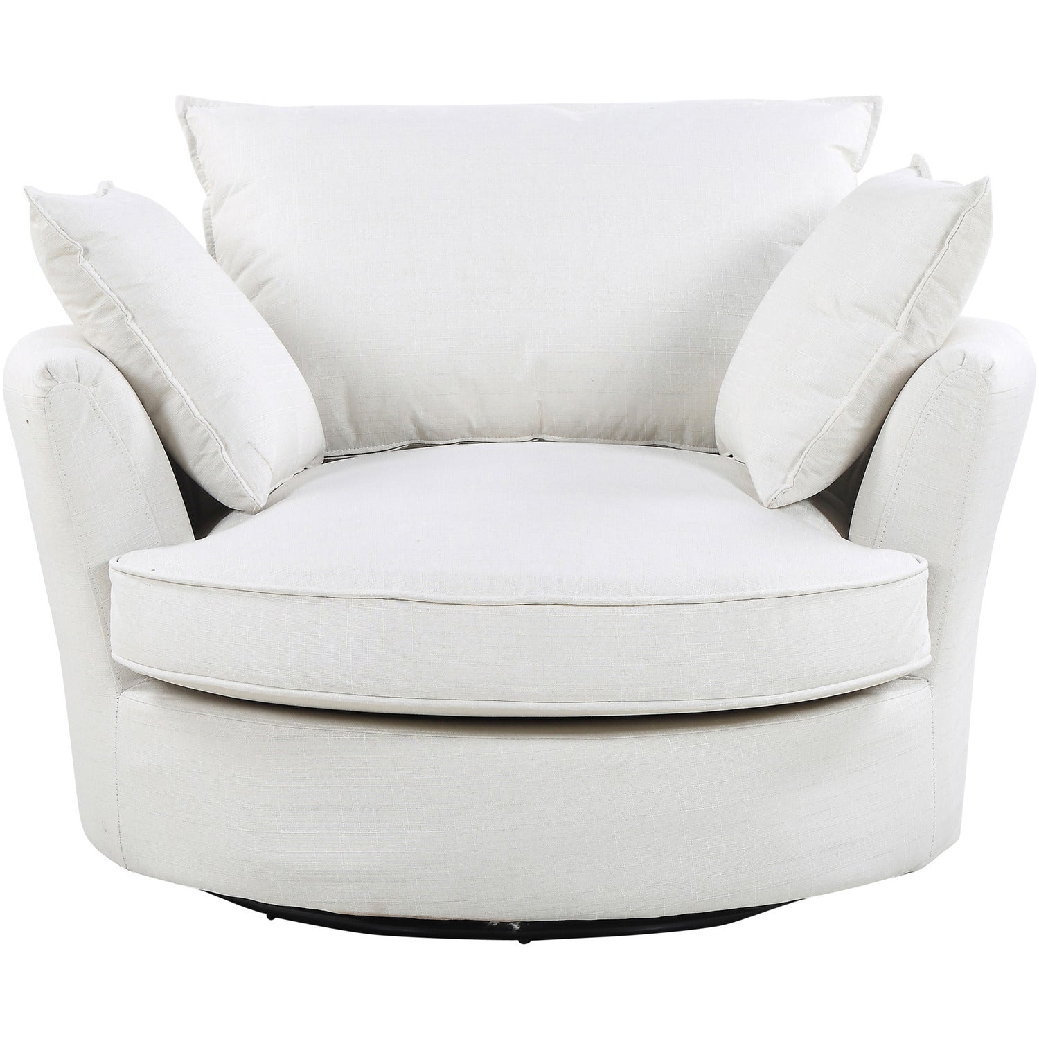 Fairburn Swivel Based Cuddle Chair | 1 | Cream