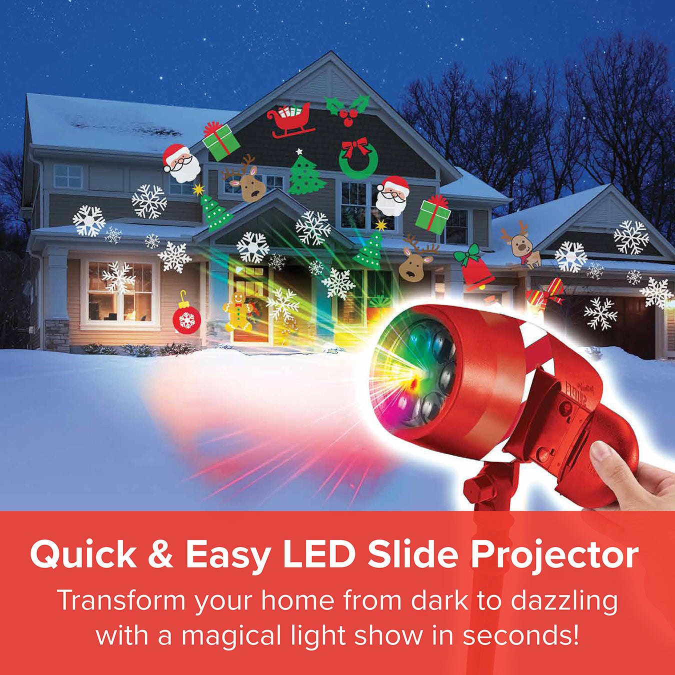 Star Shower LED Christmas Slideshow Projector
