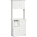 Modern Kitchen Cupboard With Microwave Shelf