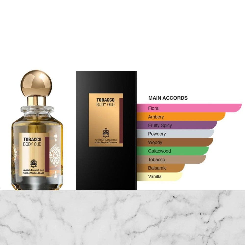 Abdul_Samad_Al_Qurashi Tobacco Body Oud Eau De Parfum 100ml Oriental Woody Fragrance
