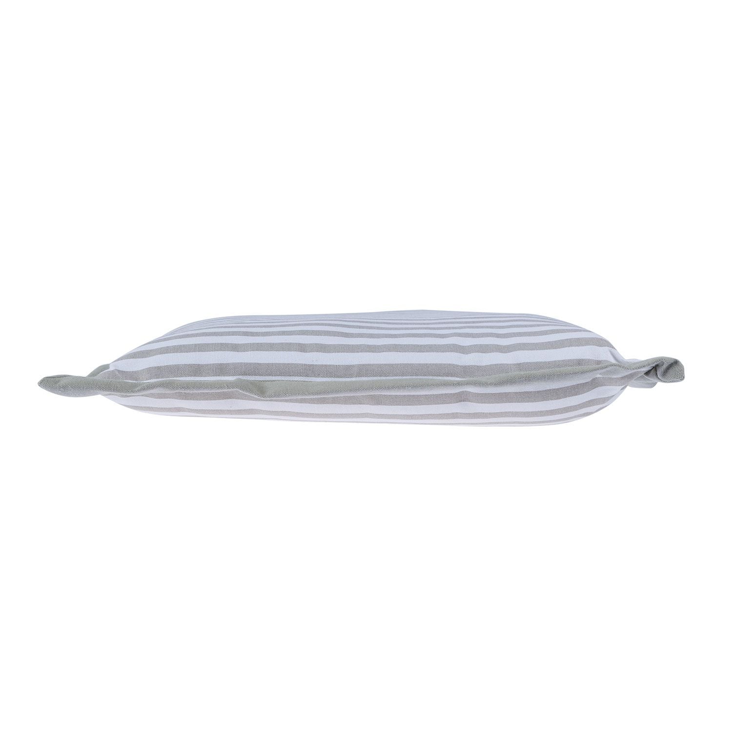 Striped Chair Seat Pad | 40cm x 40cm | Grey & White