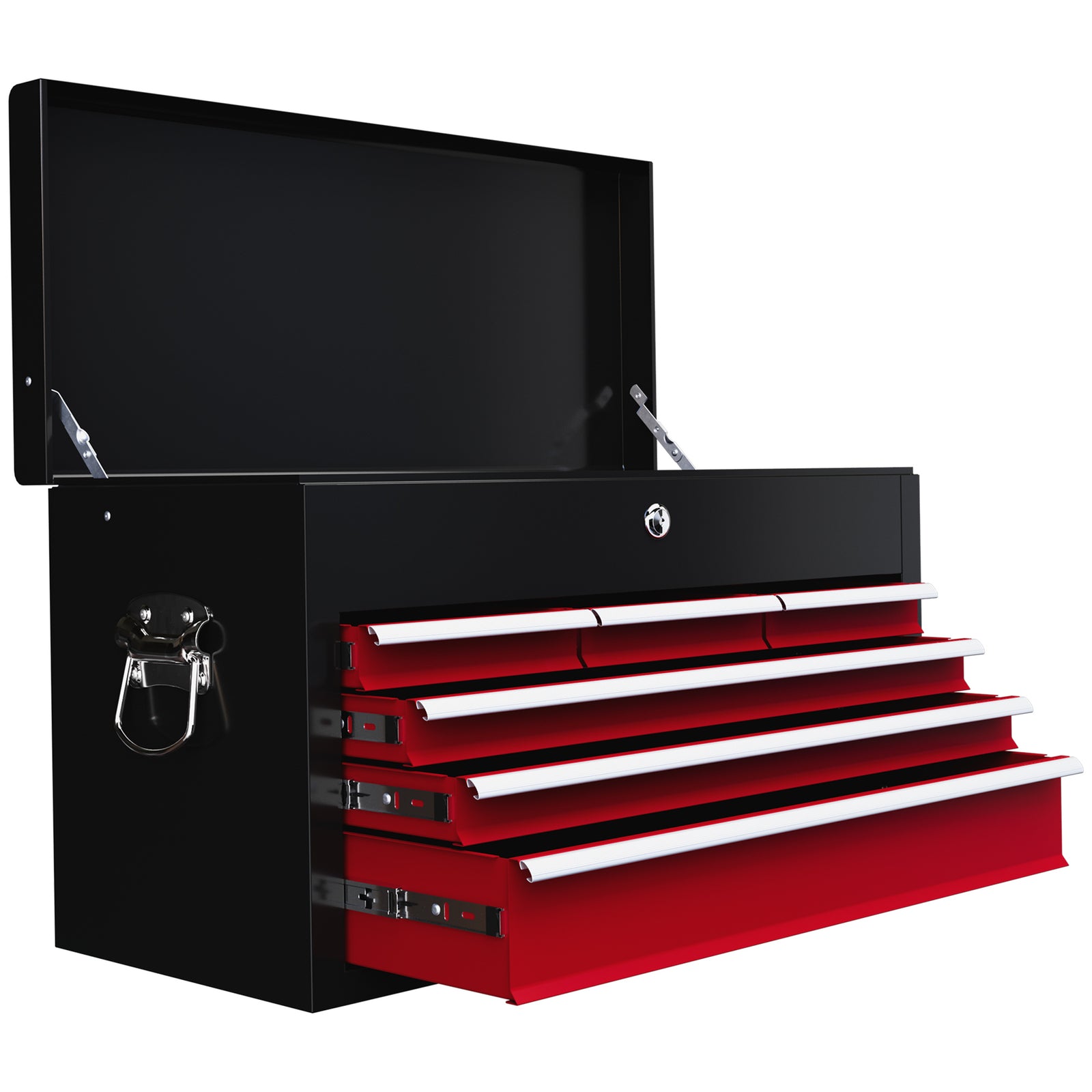 6 Drawer Tool Chest, Lockable, Portable | Red