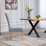 Set Of 2 Pienza Fabric Dining Chairs