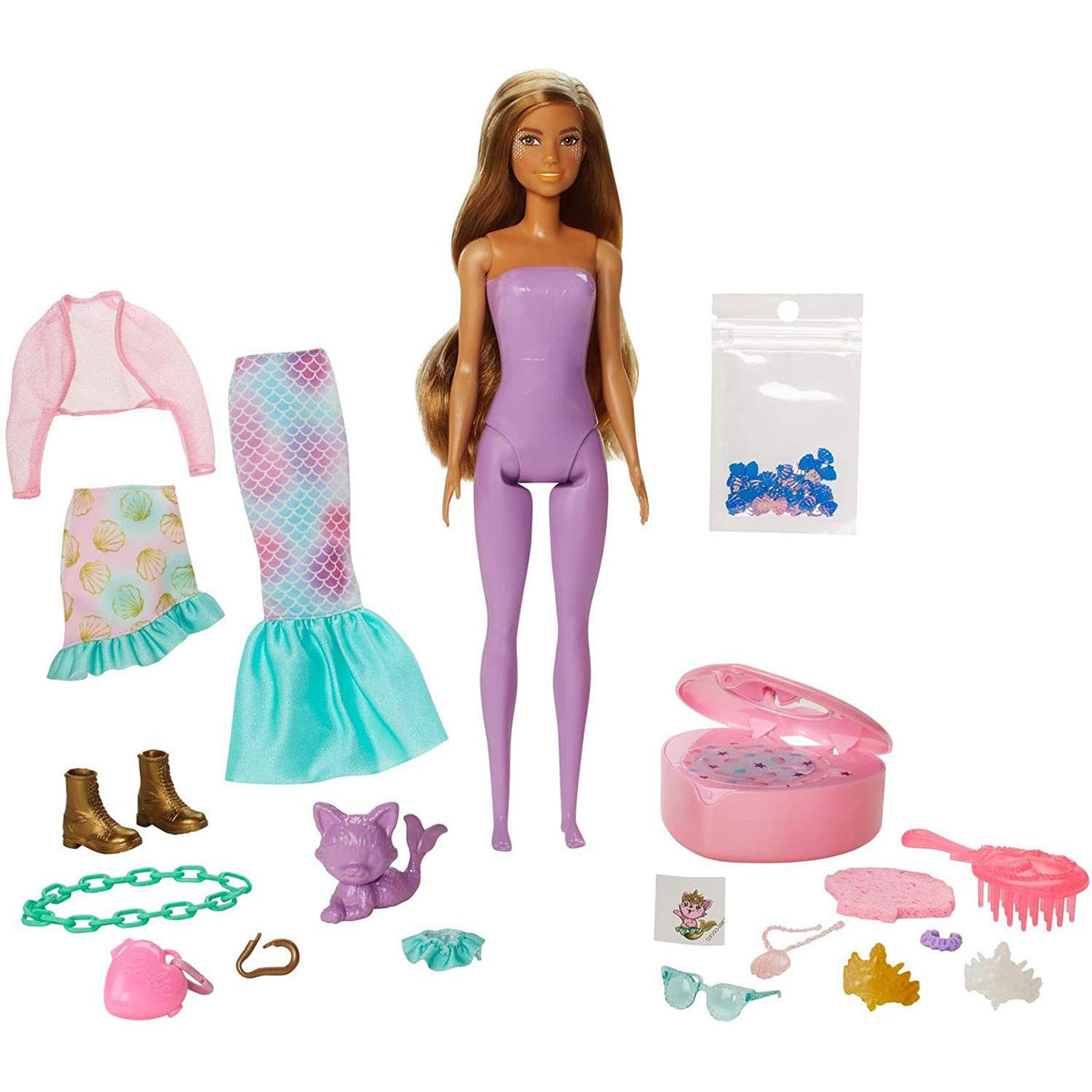 Colour Reveal Mermaid Doll Toy, Surprise 25 Accessories Gift For Kids