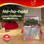 Heavy Duty Xmas Decoration Storage Bag With Dual Handles