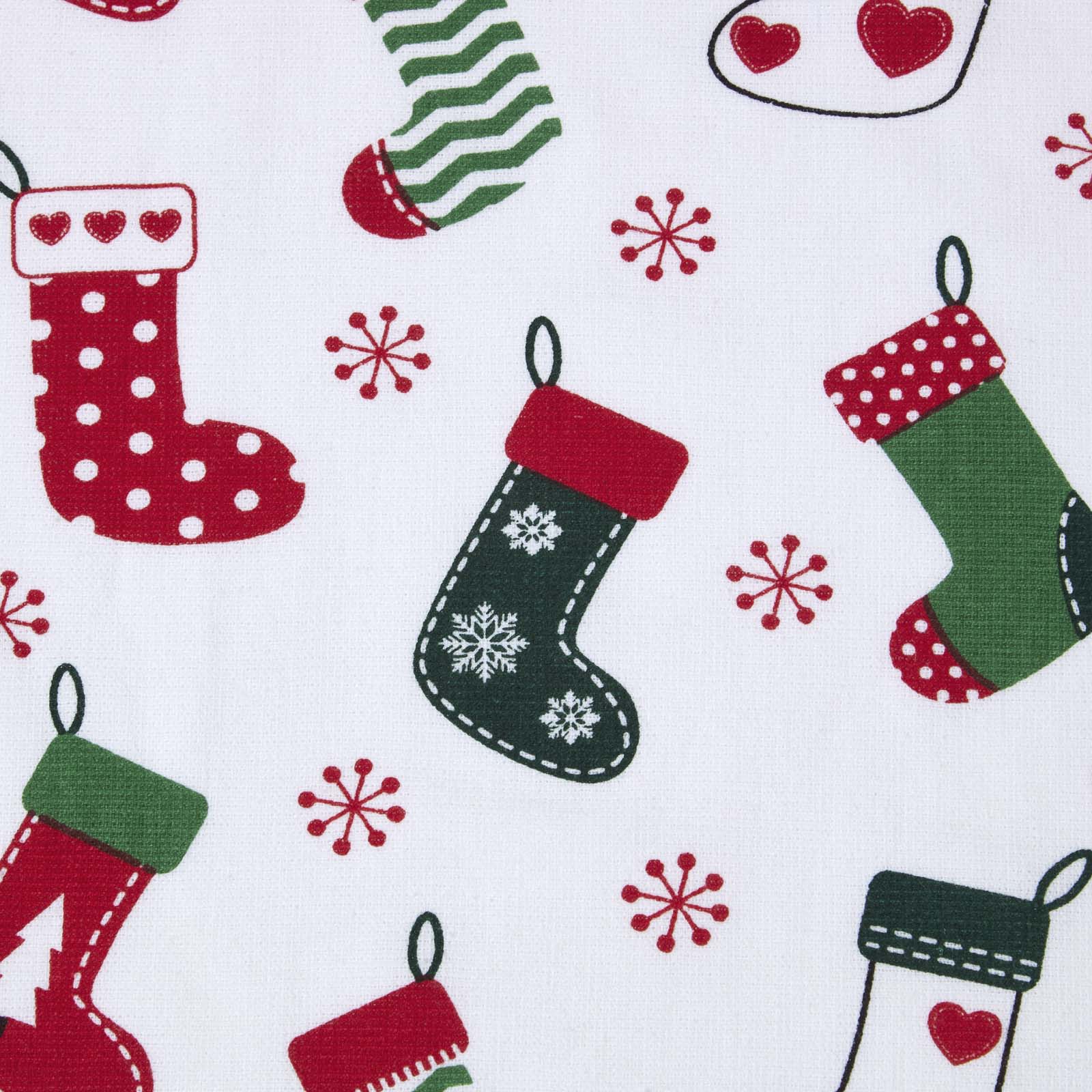 Stockings Christmas Tea Towel