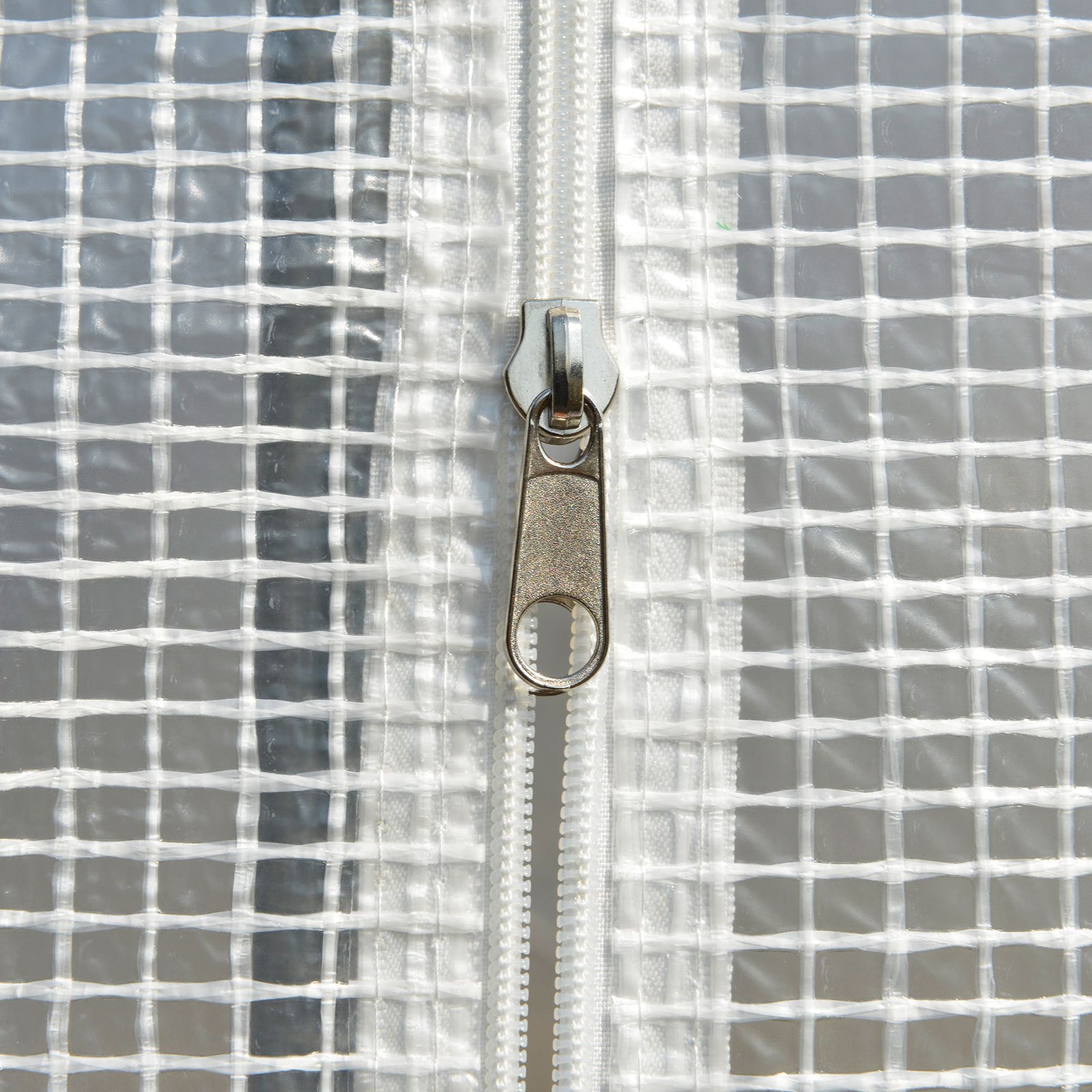 Walk-in Polytunnel Greenhouse W/ Sidewalls | White
