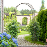Metal Garden Arch Trellis, Decorative, 120x30x226 Cm