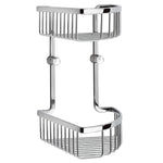 Sideline Series Corner Shower Basket, Double. | Polished Chrome