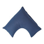 Linen V Shaped Pillowcase | V Shape | Navy Blue