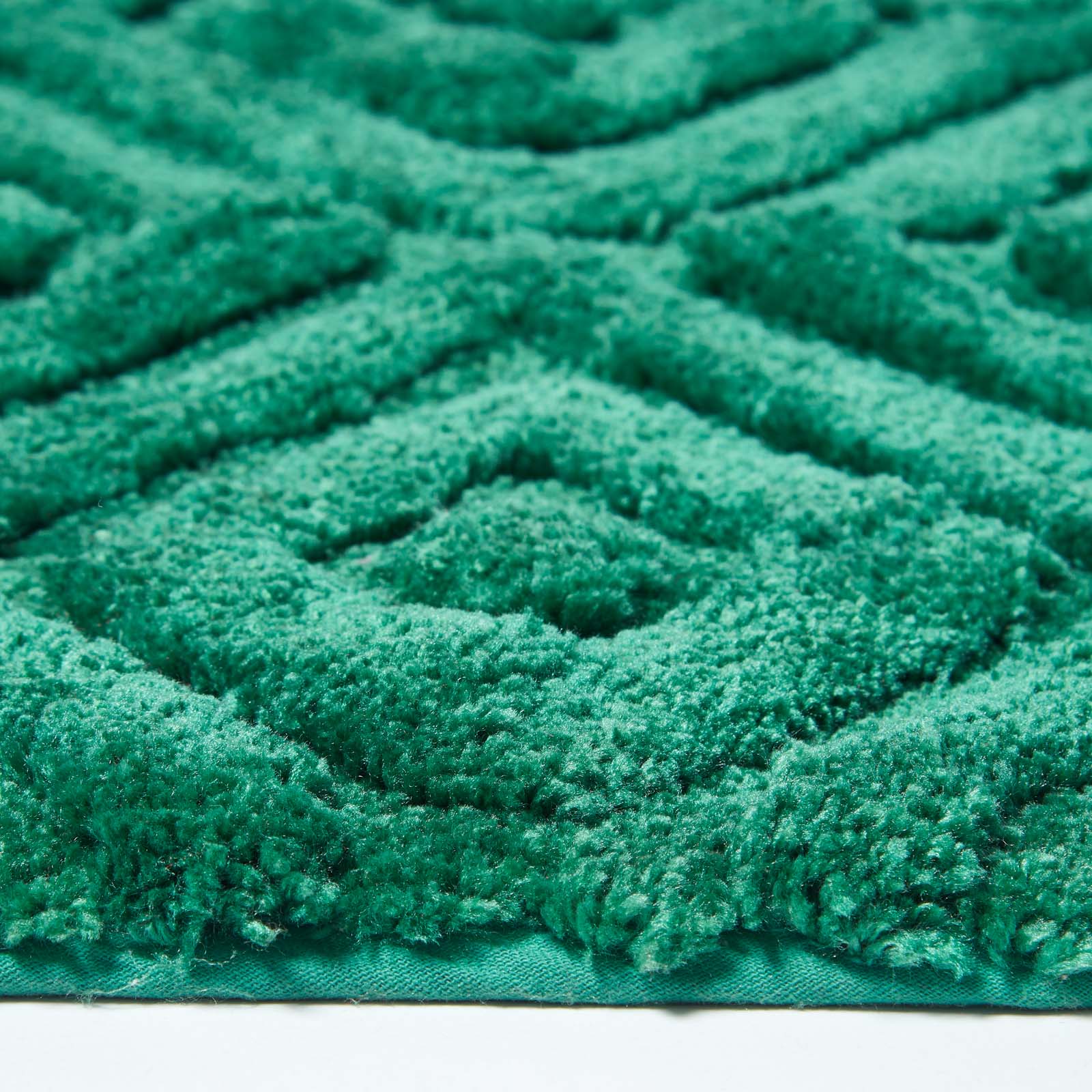 Ikat Pattern Bath Mat | 50 x 80cm | Green