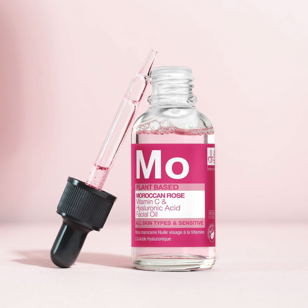 Moroccan Rose Facial Oil With Hyaluronic Acid & Vit C 15ml