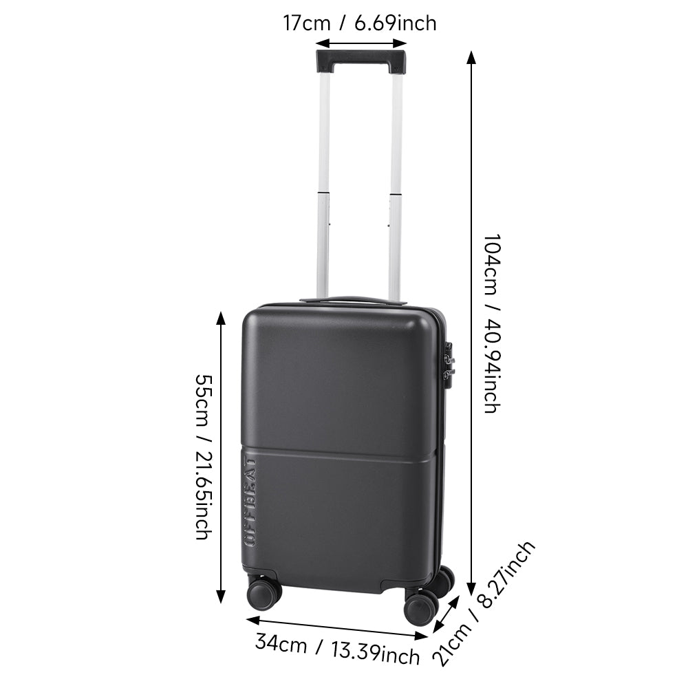 Hardside Carry-on Suitcase With Spinner Wheels | Black