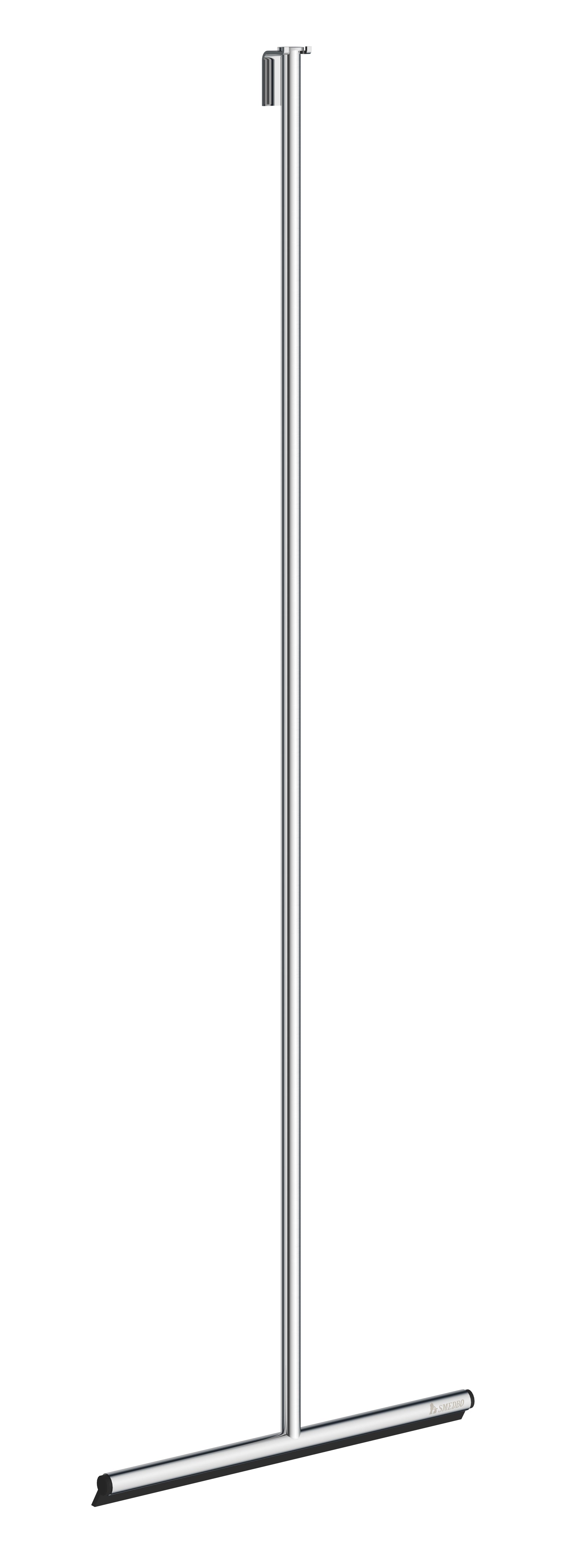 Polished Stainless Steel Squeegee With Self Adhesive Hook | Polished Stainless Steel