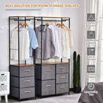 Storage Coat Rack Hallway Organiser Shelves Hanger 3 Drawer