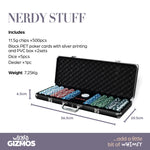 500 Chip Pro Poker Set - Black Edition