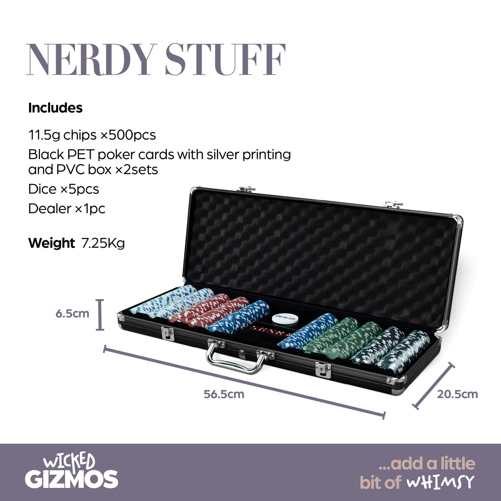 500 Chip Pro Poker Set - Black Edition