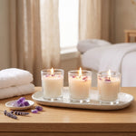 Amethyst Crystal Scented Candle Set, Pack Of 3
