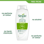 Kind To Skin Refreshing Shower Gel With Gentle Formulation 450ml, 3 Pack | Set of 3