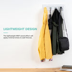 Livivo 4 Hook Wall Mounted Coat Rack With Hexagon Hooks