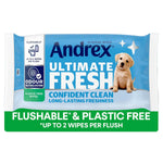 Washlets Confident Clean Biodegradable & Flushable Toilet Wipes, 2Pk