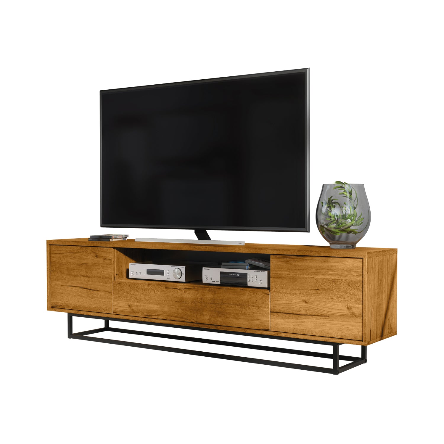 Rift Tv Unit 200cm - Oak / Rustic | Oak