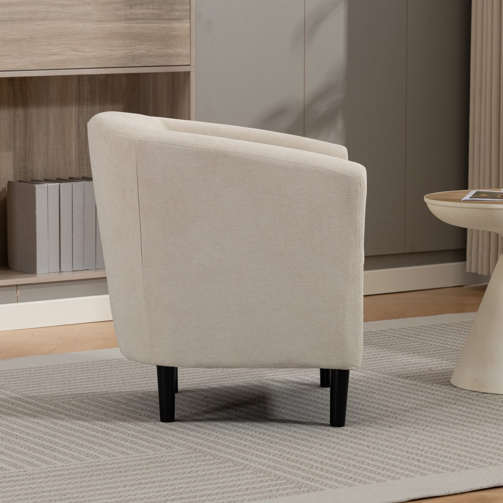 Beulah Fabric Accent Chair | Beige