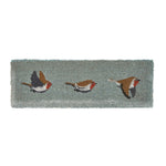 HOMESCAPES Grey Robin Non-slip Coir Doormat, 25 X 75 Cm