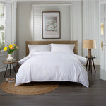Tufted Daisy Duvet Cover Set – 100% Cotton, Soft, Breathable & Elegant Floral Bedding | King | White
