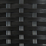 Pe Rattan Coffee Table, Patio Side Table | Black