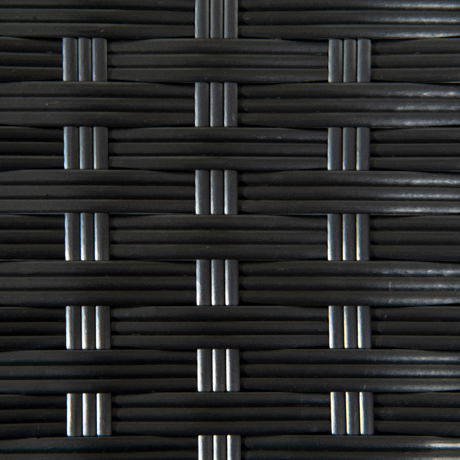 Pe Rattan Coffee Table, Patio Side Table | Black