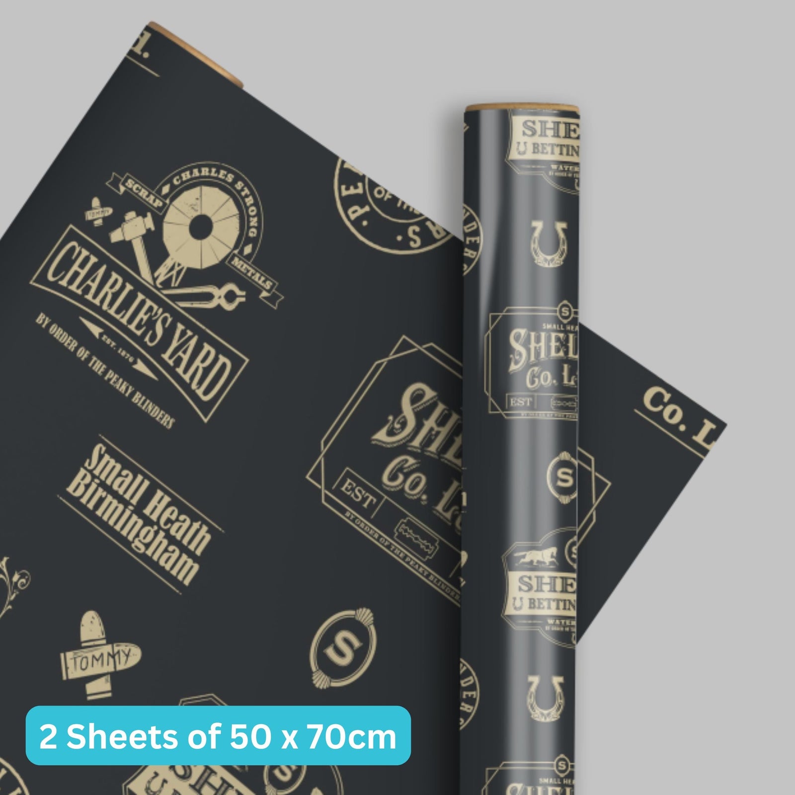 Gift Wrap, 2 Sheet 2 Tag, Official Product