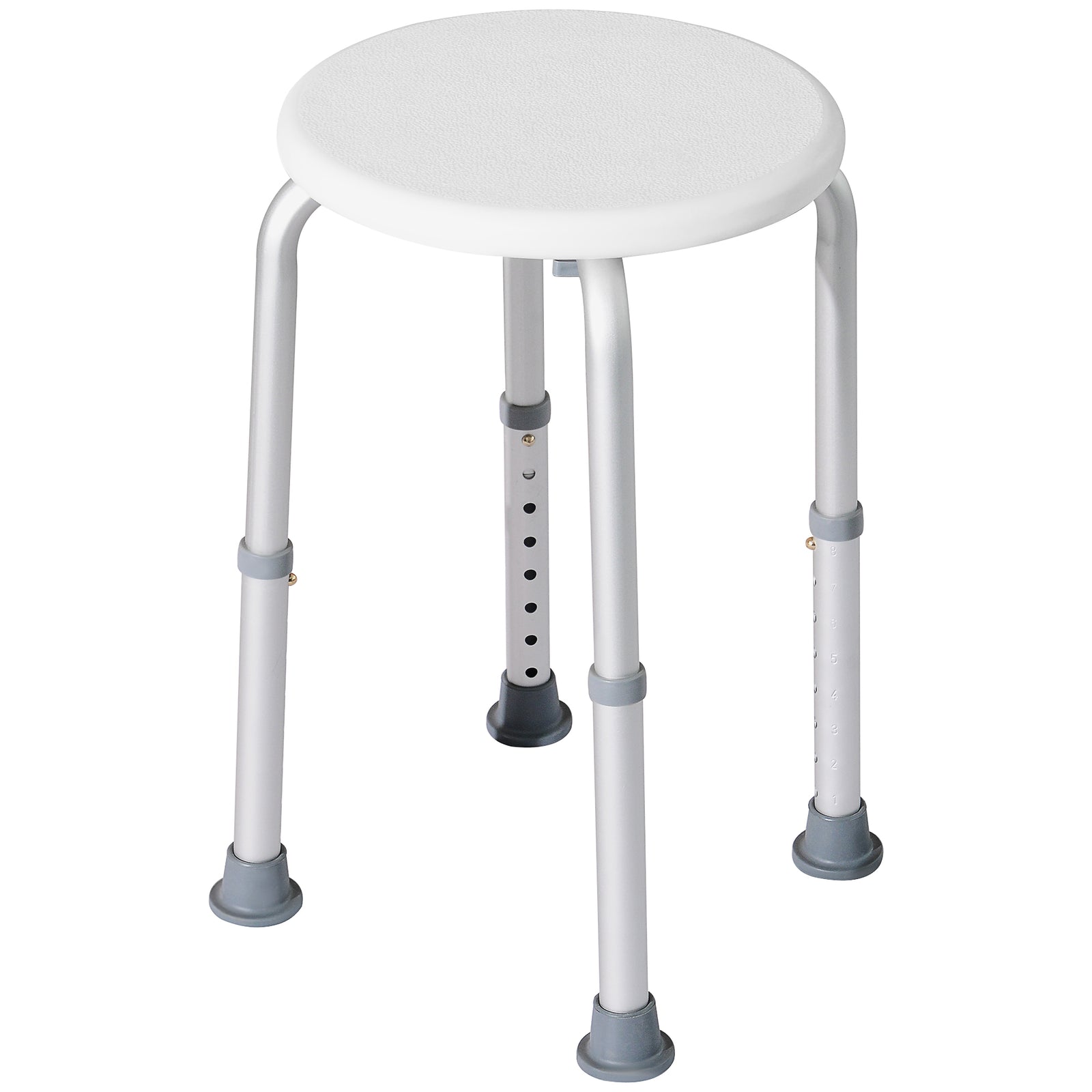 Bath Chair Height Adjustable Shower Seat For Elderly | One Size | White
