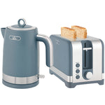 3000w Rapid Boil Kettle And Toaster Set With Otter Thermostat | Blue