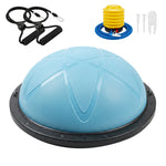 Balance Trainer Ball Resistance Bands Pump Anti Burst Fitness Home | Blue