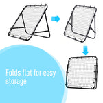 Rebounder Net Practise Football Kickback Target Goal | Black