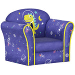 Kids Sofa Chair With Flamingo Design For Bedroom, Playroom | Blue