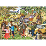 Horses & Hounds - Big 500 Piece Jigsaw Puzzle For Adults, With Extra Large Pieces