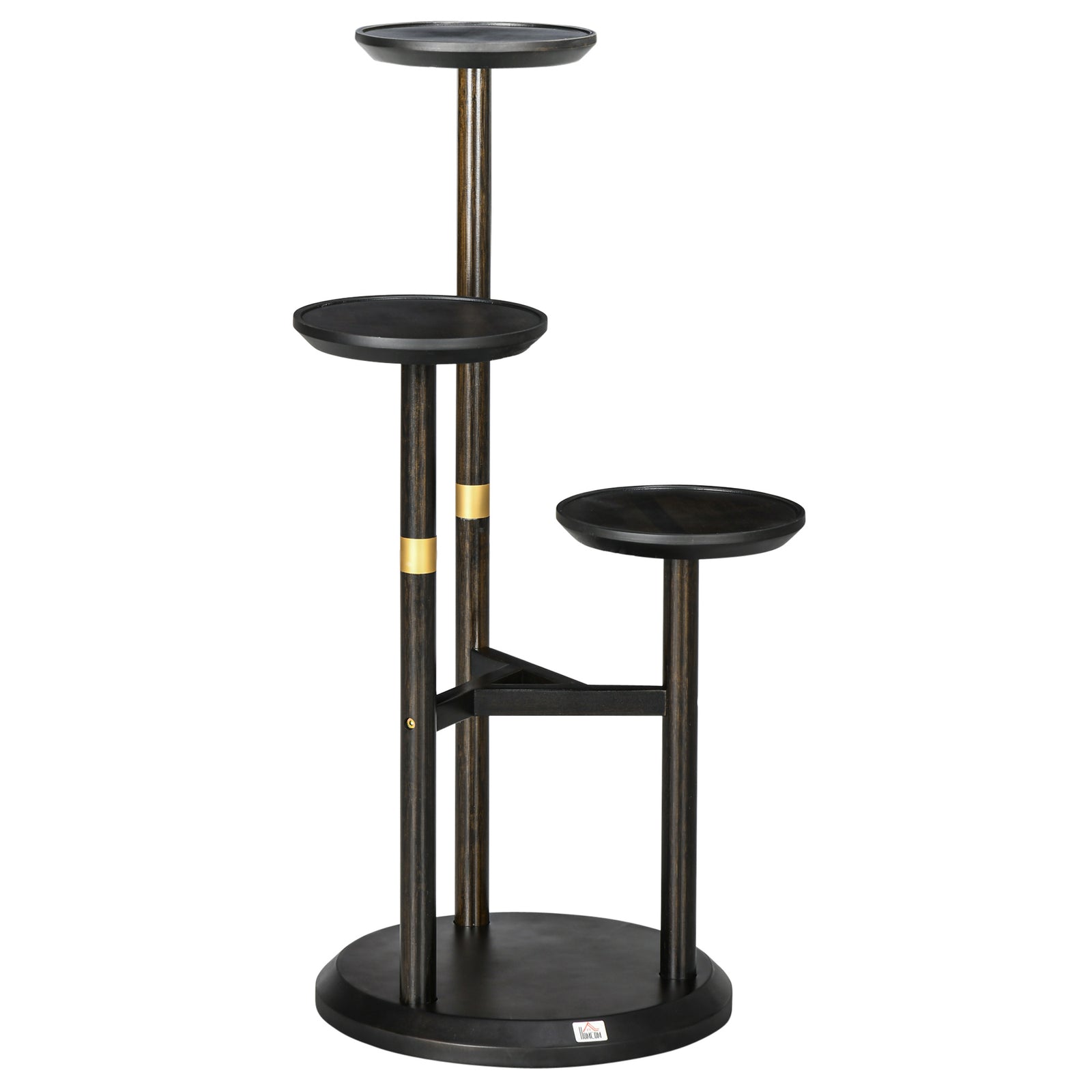 3 Tiered Plant Stand, Plant Shelf For Indoor & Outdoor | Brown