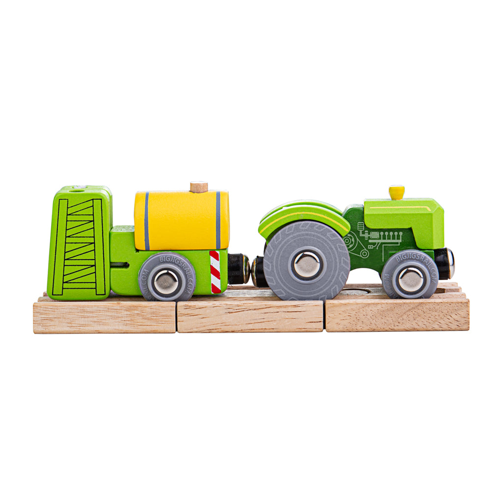 Wooden Tractor Engine with Crop Sprayer Carriage