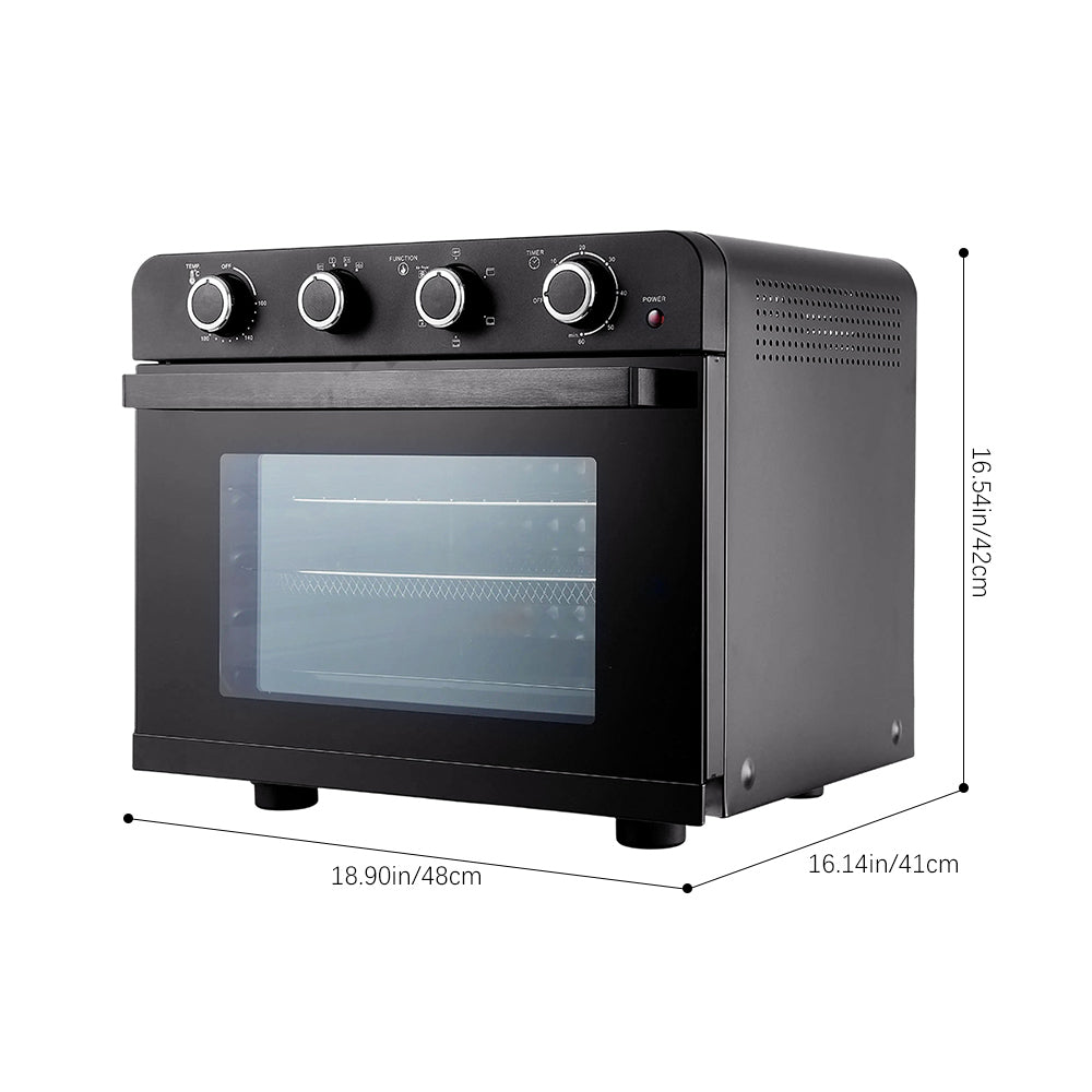 36l 1800w Multifunction Air Fryer Toaster Oven With Knobs Control