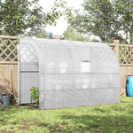 Backyard Nursery Greenhouse With Windows And Doors | White